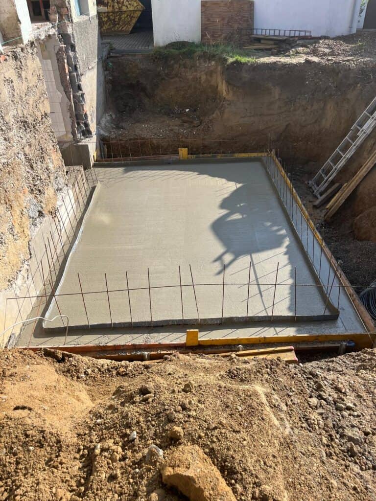 Keller Anbau Betoniert